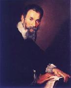 Bernardo Strozzi Portrait of Claudio Monteverdi in Venice Sweden oil painting artist